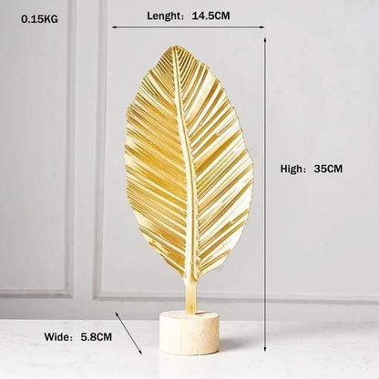 Leaf Decor Sculpture Figurines