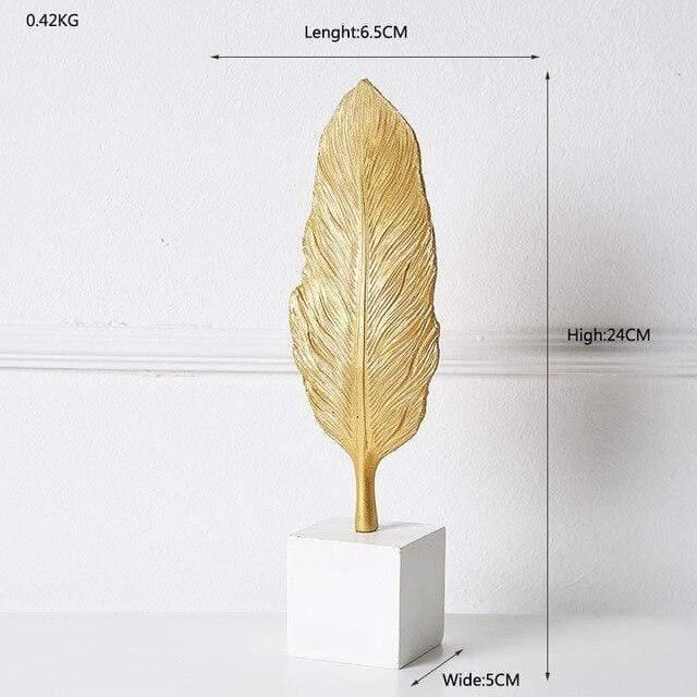 Leaf Decor Sculpture Figurines