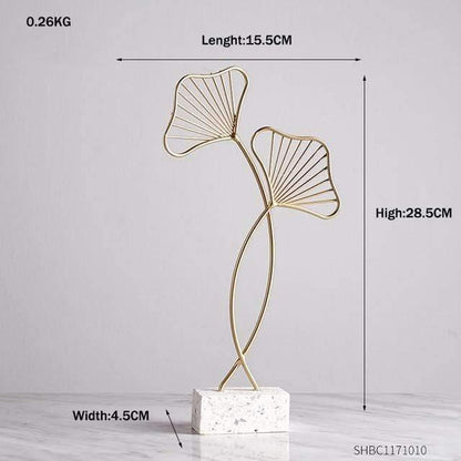 Leaf Decor Sculpture Figurines