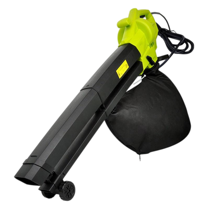 Electric Leaf Blower Vacuum Mulcher 3-in-1 with 35L Bag & 10:1 Shredder for Lawns Driveways Patios | Lightweight Corded Garden Tool