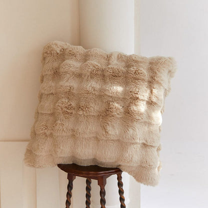 Plush Faux Fur Throw Blanket with Silky Soft Texture for Couch, Bed & Living Room Decor in Multiple Colors