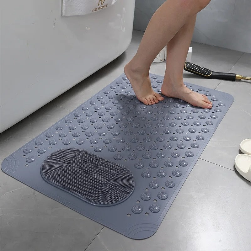 CleanStep – Non-Slip Shower Mat with Built-In Foot Scrubber