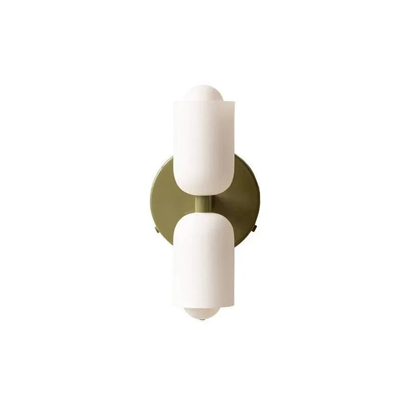 Hand-Blown Glass Wall Light Fixture Multi-Color Shade Metal Base Hardwired or Plug-In for Living Room Bedroom Hallway Modern Contemporary Ac