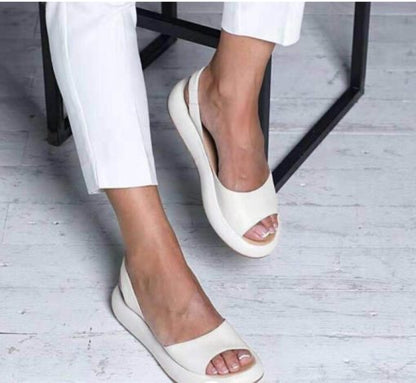 Women's Flat Sandals Open-Toe Summer Footwear Casual Beach Slides for Walking