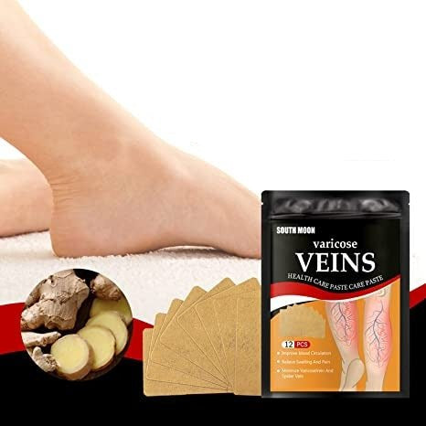 Circulation Support Patches for Legs Spider Vein Relief Swelling Reduction Botanical Formula Discreet Wear Under Clothing Post-Workout