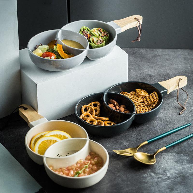 Venn Ceramic Snack Plate