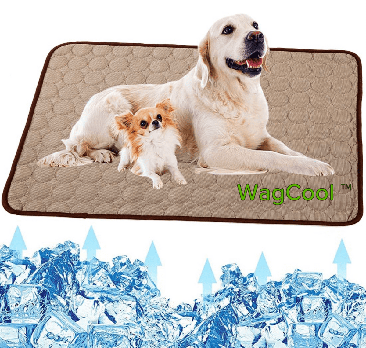 Self-Activating Pet Cooling Pad – Ice-Silk Gel Mat for Dogs & Cats, Portable Indoor/Outdoor Use, Machine Washable for Summer Heat Relief