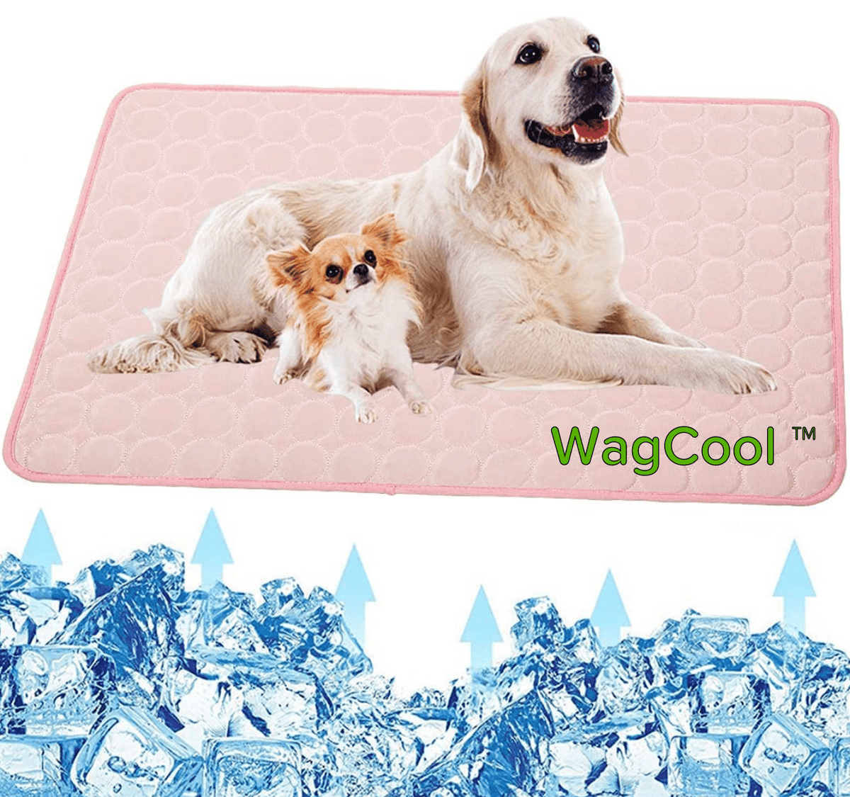 Self-Activating Pet Cooling Pad – Ice-Silk Gel Mat for Dogs & Cats, Portable Indoor/Outdoor Use, Machine Washable for Summer Heat Relief