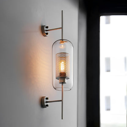 Iron & Glass Sphere Sconce 10 in Black Fixture Warm 3000K E27 Socket Bedroom Hallway Reading Nook Ambient Lighting for Modern Industrial Far