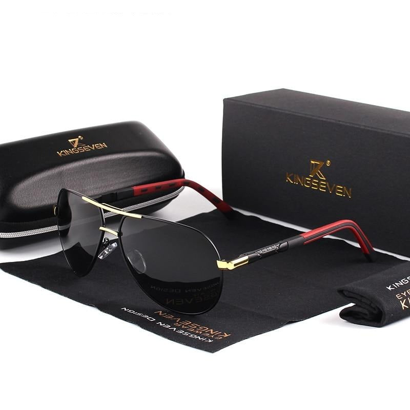 Aluminum Aviator Sunglasses with Polarized Lenses for Men & Women UV400 Protection Classic Teardrop Frame Outdoor Driving Eyewear