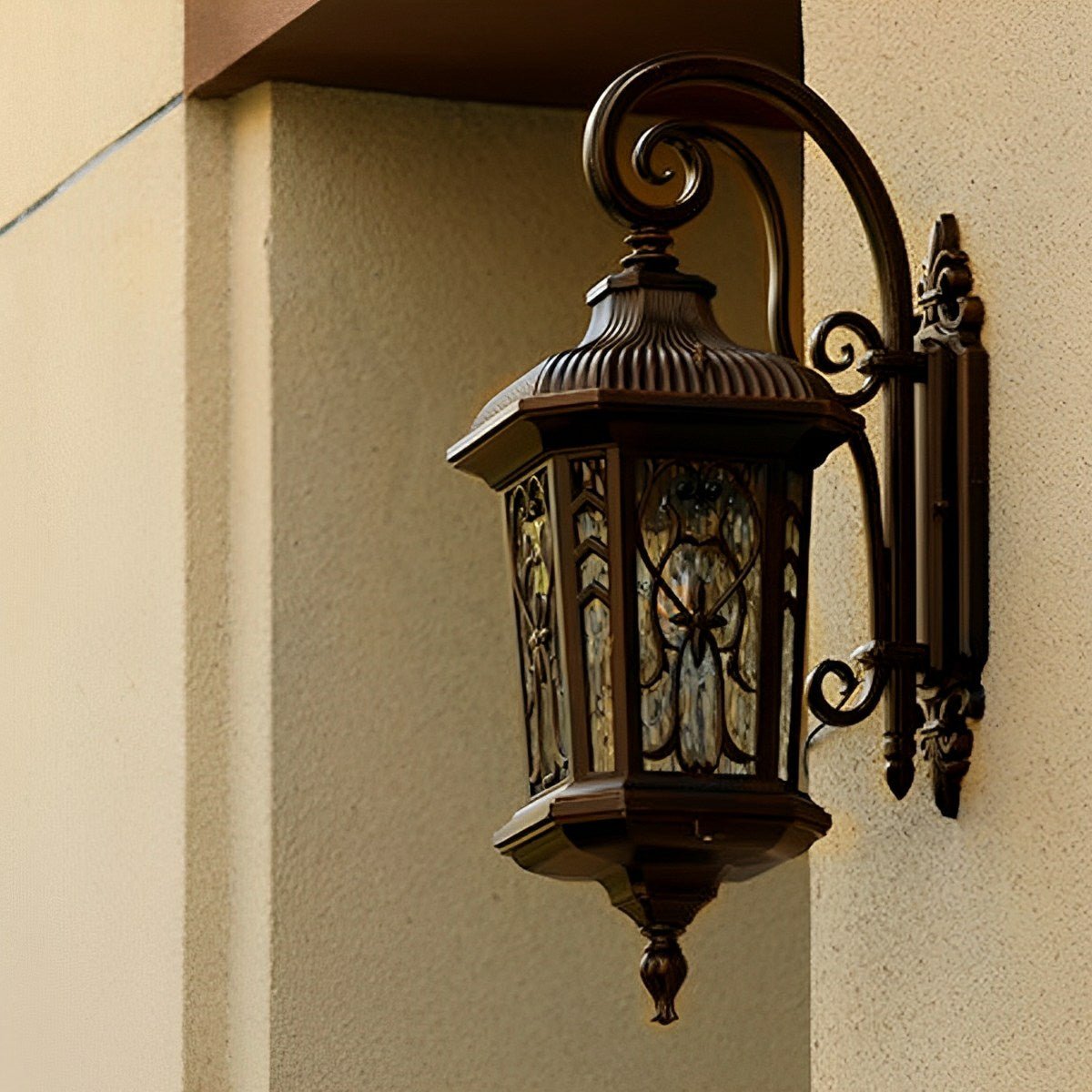 Outdoor Porch Lantern Dark Bronze Cast Aluminum Waterproof 20.5 Inch E27 Fixture for Front Door Entryway Driveway Garden Gate Exterior Facad