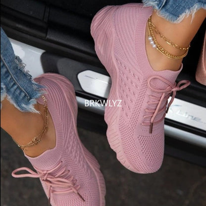 Women's Breathable Athletic Sneakers with Cushioned Footbed for All-Day Wear | Casual Canvas Walking Shoes for Gym, Work & Everyday
