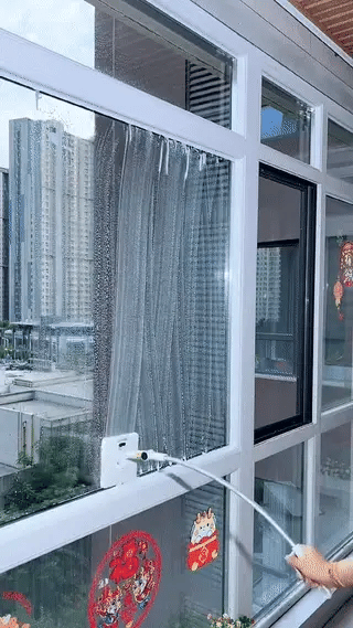 Magnetic Window Cleaner | Dual-Sided Tool with Extendable Handle | Effortless Indoor Cleaning for Streak-Free Windows