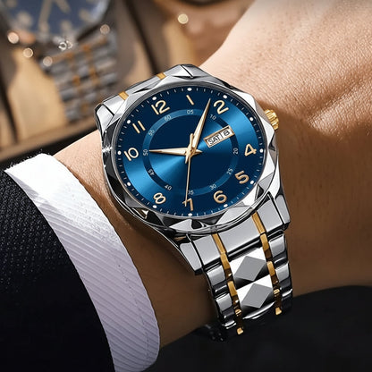 Titanium Sports Watch | Multifunction Chronograph with Dual Display | Durable Design for Everyday Performance