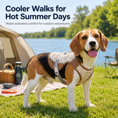 Ortekor Water-Activated Dog Cooling Sun Vest for Summer Walks, Camping & Outdoor Heat Relief