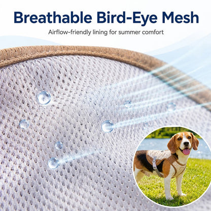 Ortekor Water-Activated Dog Cooling Sun Vest for Summer Walks, Camping & Outdoor Heat Relief