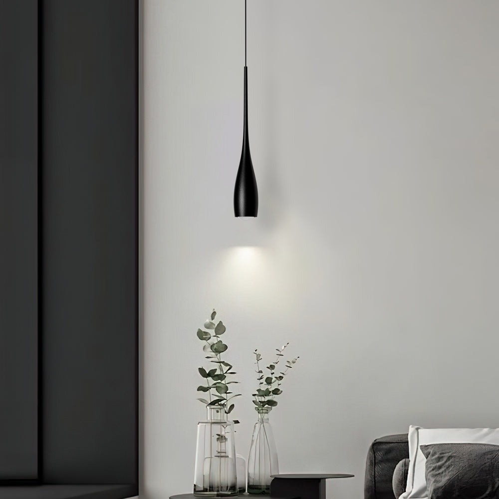 Hanging Ceiling Fixture 12 in Drop Shade Aluminum 12W Adjustable Height for Kitchen Island Dining Bedroom Study Home Decor Lighting