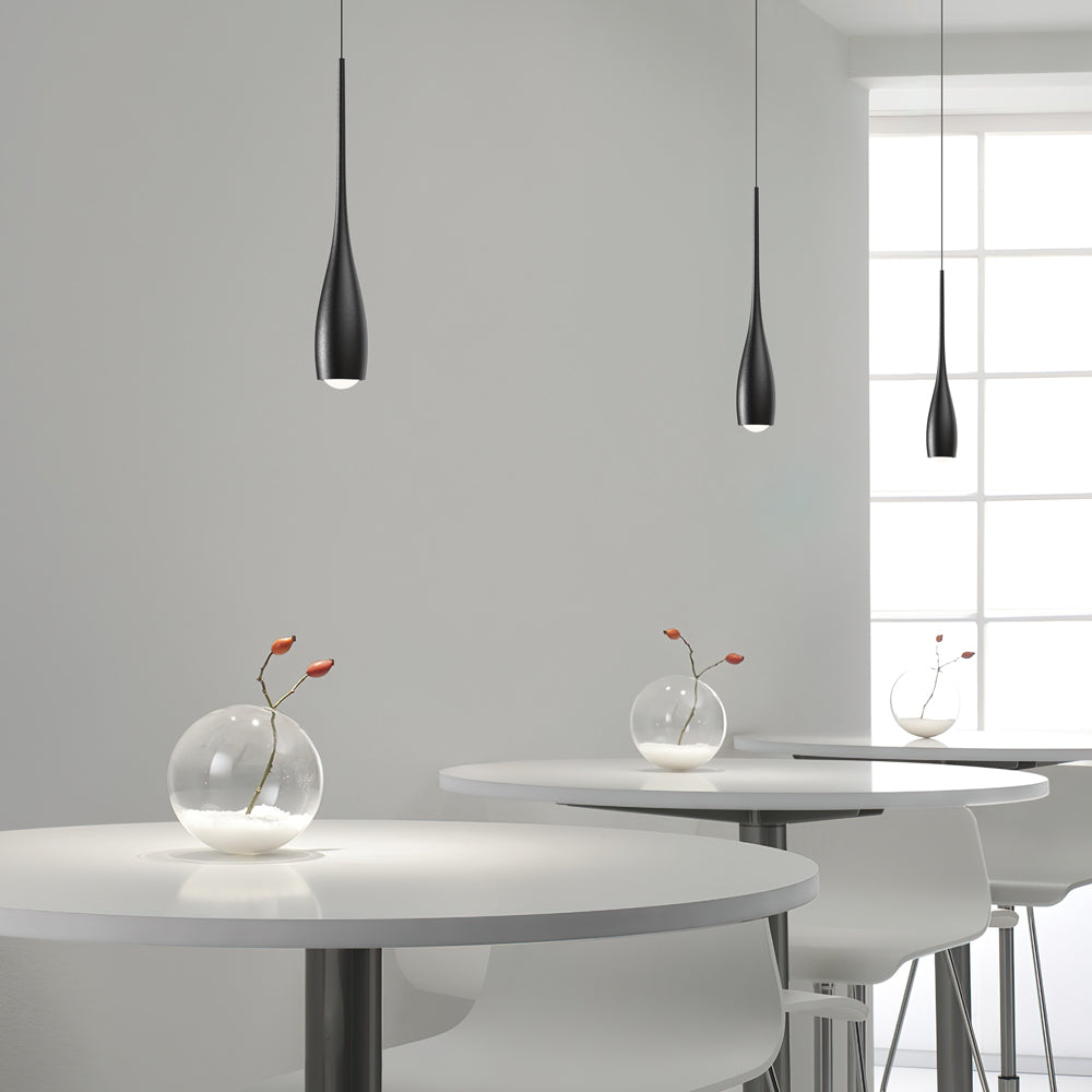 Hanging Ceiling Fixture 12 in Drop Shade Aluminum 12W Adjustable Height for Kitchen Island Dining Bedroom Study Home Decor Lighting