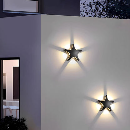 LED Aluminum Exterior Sconce 6-Inch Decorative Coastal & Nature Motif Fixture for Walkways, Porches & Yards