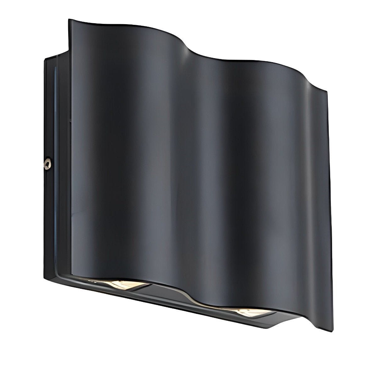 Outdoor LED Wall Light Fixture Aluminum Black Bidirectional Sconce for Entryway Patio Porch Weatherproof Exterior Home Lighting