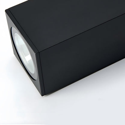 Outdoor LED Wall Light Fixture Up Down Bidirectional Aluminum Housing 20W Porch Patio Garden Exterior Lighting Waterproof IP65 Black Finish