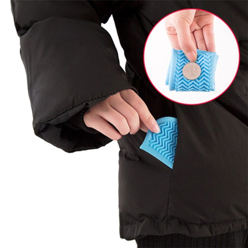 Reusable Silicone Rain Shoe Protectors with Non-Slip Grip for Men, Women & Kids – Lightweight Foldable Covers for Outdoor Activities & Wet W