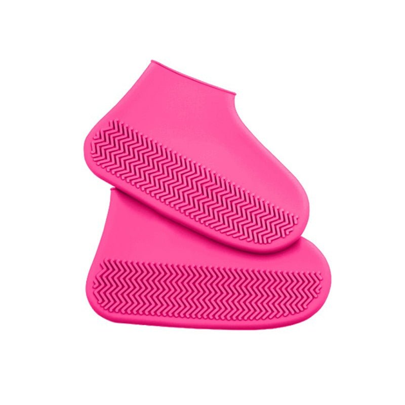 Reusable Silicone Overshoes for Rain & Snow Protection – Foldable Slip-On Boot Covers for Men Women Kids Outdoor Hiking Camping