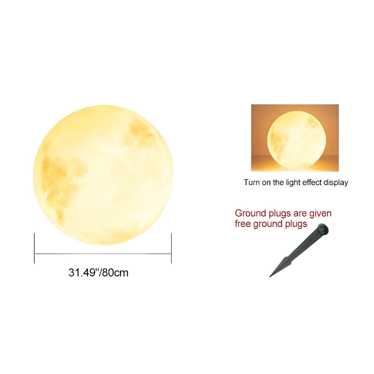 Solar Globe Light 11.8 in Resin Sphere Orb for Yard Pathway Garden Decor Warm White LED Waterproof Outdoor Lighting Patio Lawn Landscape Acc