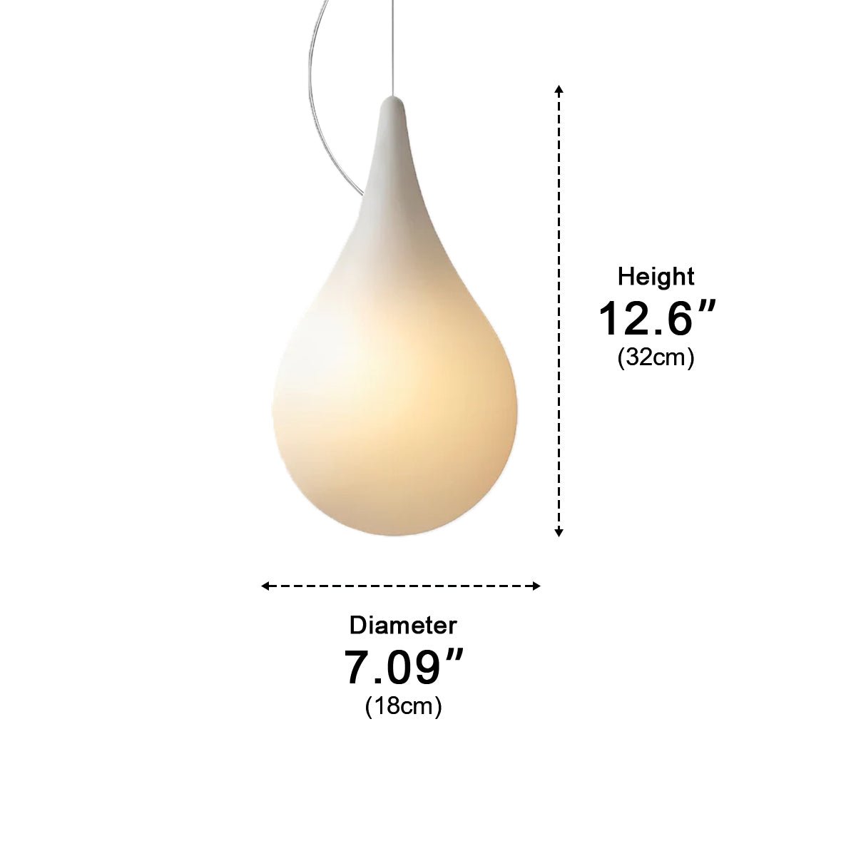 Weatherproof LED Hanging Globe for Deck & Patio – Color-Changing Orb Fixture, 9.4 in Drop Shape with Adjustable Cord, IP65 Rated for Year-Ro