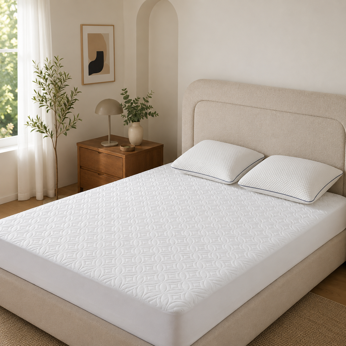 ComfortGuard | Waterproof Mattress Protector with Deep Pockets | Soft, Breathable Cover for Ultimate Sleep Hygiene