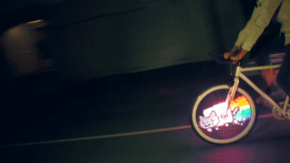 Wearclo | Bicycle Spoke LED Lights with 30 Colorful Patterns | Enhanced Visibility for Safety