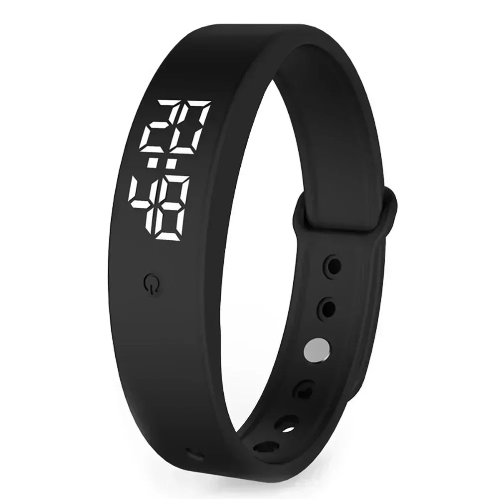 Digital Fitness Watch with Silent Vibration Alerts & Temperature Tracking for Swimming, Running & Everyday Activity Monitoring