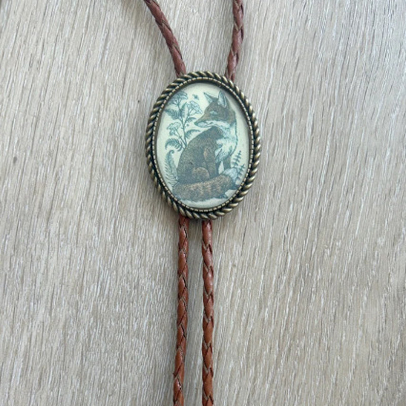 Western Bolo Tie with Frog Banjo Player Slide | Adjustable Leather Cord Neckwear | Resin & Metal Design for Men & Women | Country Music