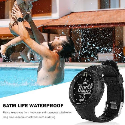 Henry | Waterproof Digital Sports Watch with Shock Resistance & LED Backlight | Tactical Design for Outdoor Adventures