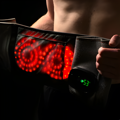 Wearclo | Massage Belt with Red Light & Heat Therapy for Muscle Relief