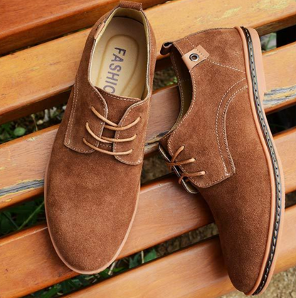Men's Dress Oxfords Synthetic Nubuck Lace-Up Shoes for Work & Special Occasions