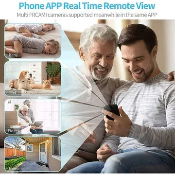 Compact WiFi Security Camera 1080P HD Indoor Outdoor Night Vision Motion Detection Live Audio Video Streaming Wireless Mini Surveillance