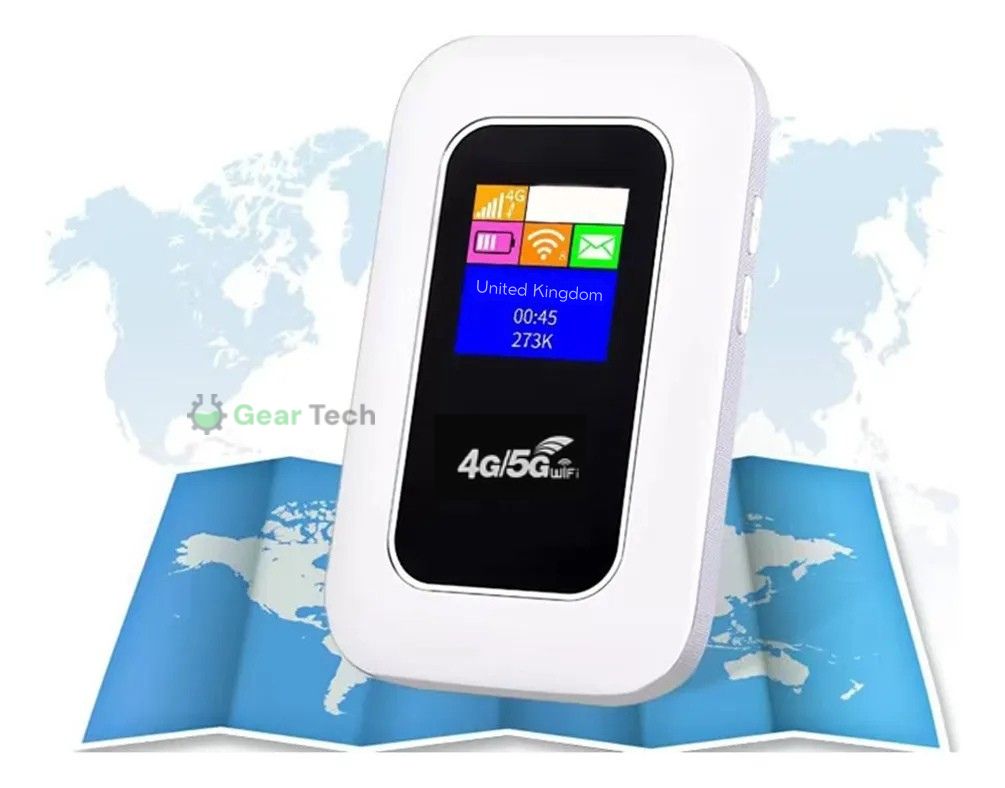 Portable 5G Wi-Fi Router | High-Speed Connection with Long Battery Life | Compact Internet Access for Travel & Home Use