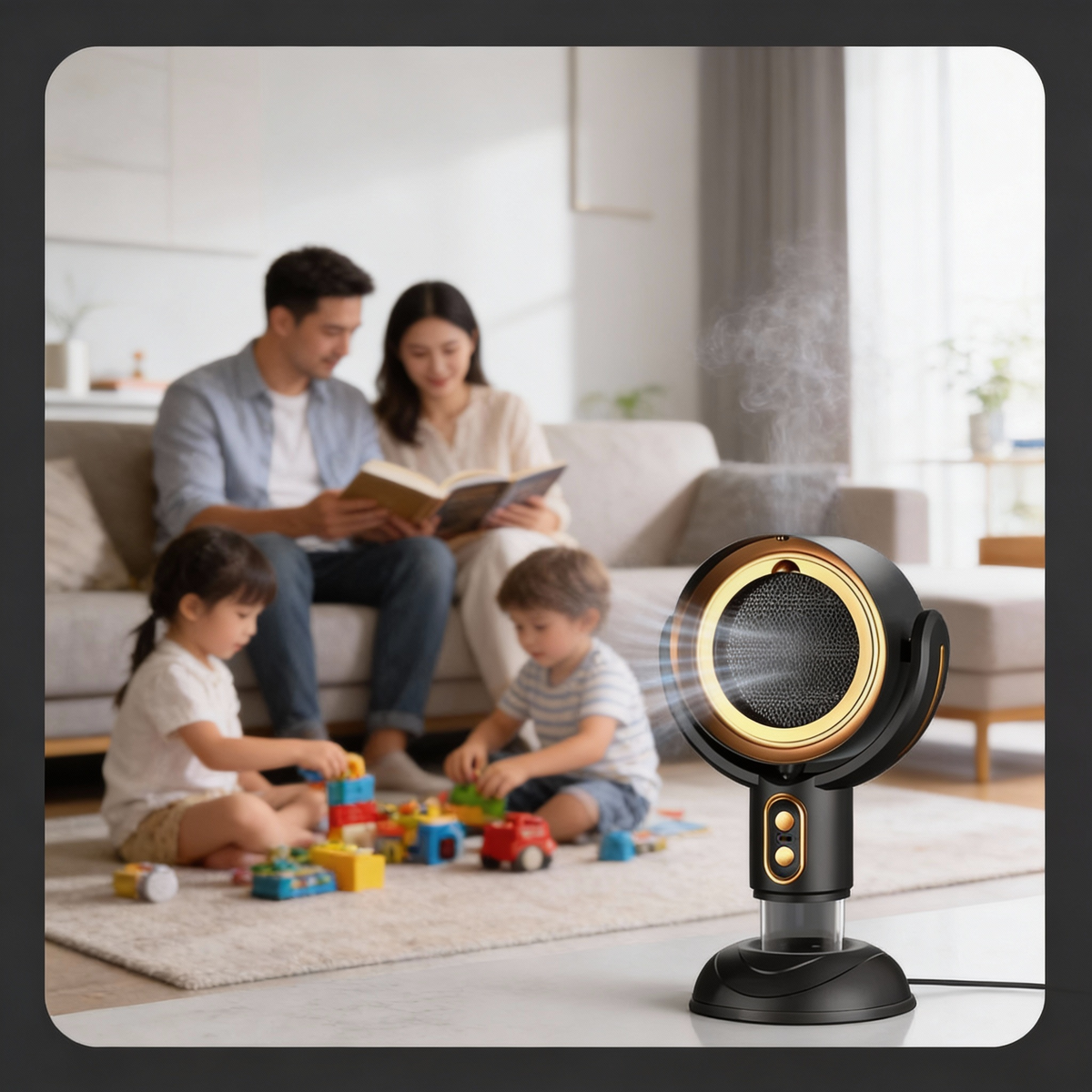 Air Purifier for Home with High-Efficiency Filtration | Compact Design for Smoke and Odor Elimination