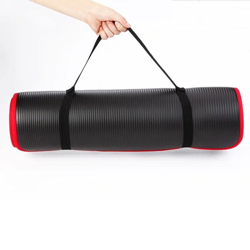 Wearclo | Thick Non-Slip Yoga Mat with 10mm Cushioning | Ideal for Comfort and Stability