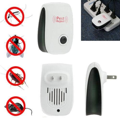 Outdoor Ultrasonic Squirrel Deterrent Device for Yards Gardens Patios Garage Chemical-Free Rodent Control Covers 800 Sq Ft Safe for Pets