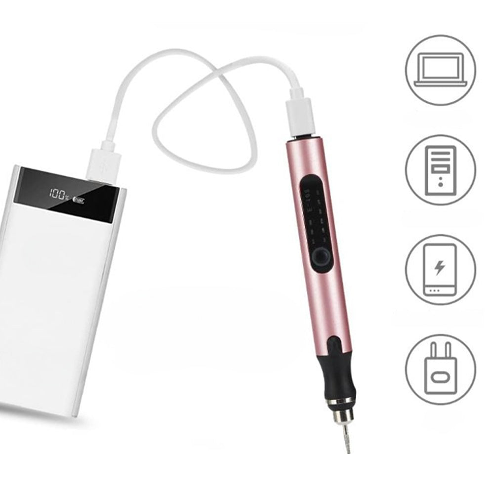 Engraving Pen | USB Rechargeable Metal Tool with Adjustable Speed | Precise Control for Creative Projects