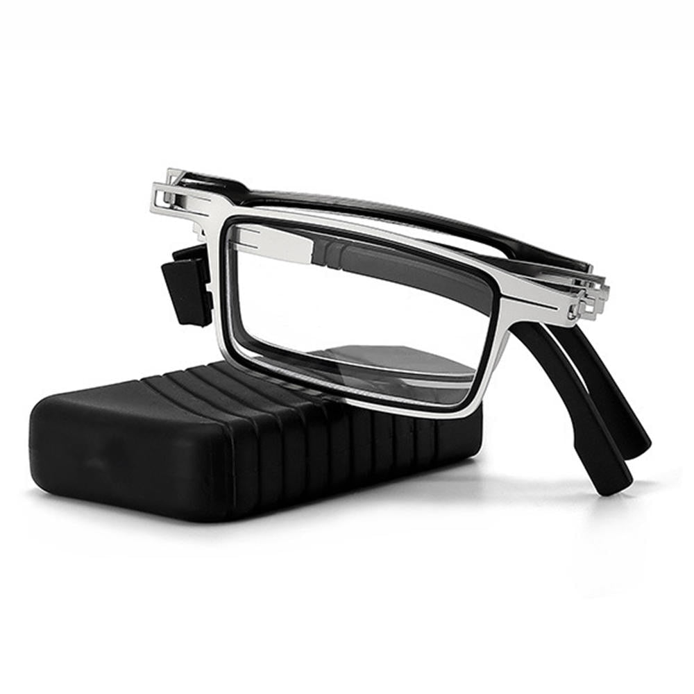 Pocket Reading Glasses with Folding Metal Frame – Ultra-Lightweight Reader Specs in Hard Case for Men & Women