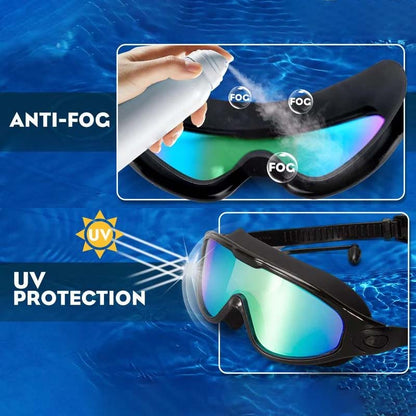 Premium Silicone Swimming Goggles with Panoramic Vision & Anti-Fog Lenses for Adults | Pool & Open Water | Unisex Fit
