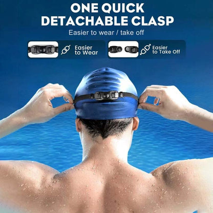 Premium Silicone Swimming Goggles with Panoramic Vision & Anti-Fog Lenses for Adults | Pool & Open Water | Unisex Fit