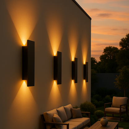 Outdoor LED Wall Light - Weatherproof Aluminum Sconce for Porch, Patio & Garden Entrance