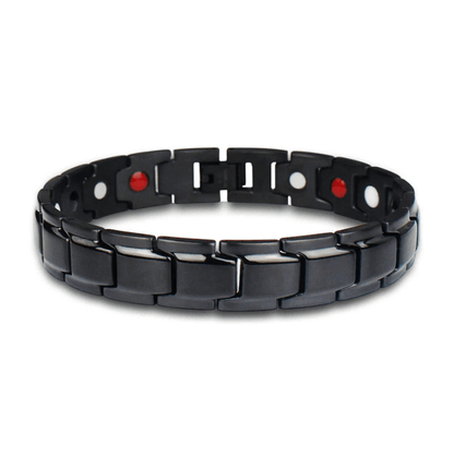 Stainless Steel Wellness Bracelet with Embedded Magnets for Daily Comfort & Style | Men's & Women's Accessory for Active Living