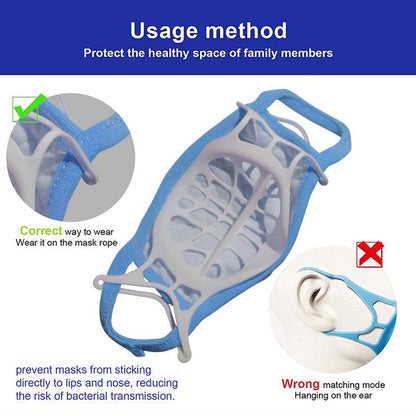 Internal Face Cover Support Frame for Comfortable Breathing & Lipstick Protection