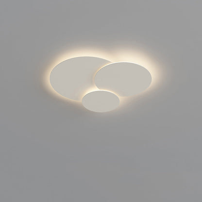 Flush Mount LED Ceiling Light Fixture 31.5×28 in Dimmable Remote Control White Acrylic Modern Disc Design for Bedroom Living Room Bathroom 1
