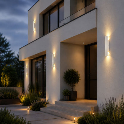 Outdoor LED Wall Light Fixture Aluminum Waterproof Sconce for Patio Garden Entryway Modern Exterior Lighting 6W 18W 24W